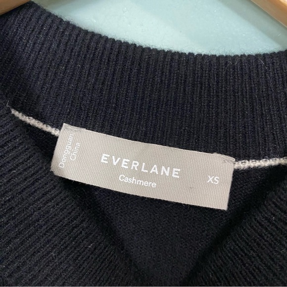 Everlane Cashmere Crewneck Pullover Sweater Black XS - Picture 4 of 7